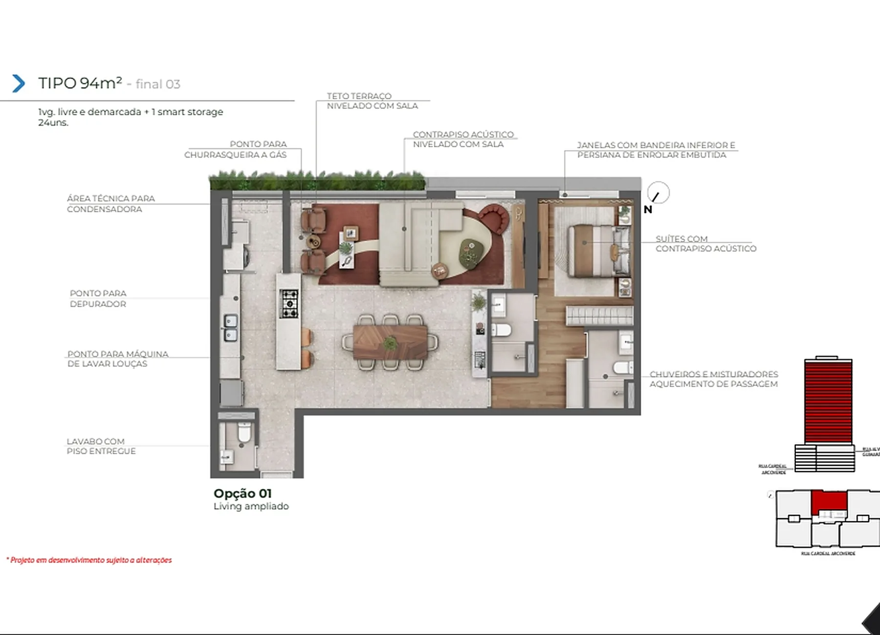 Planta 93 m²